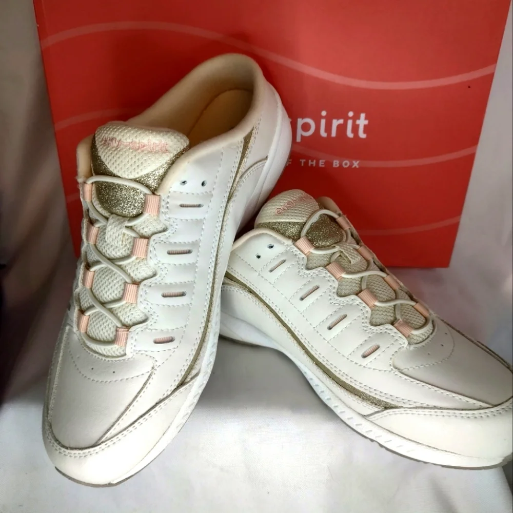 New in Box White Easy Spirit Romy Women's Sneaker Mulesby Easy Spirit - Picture 1 of 7